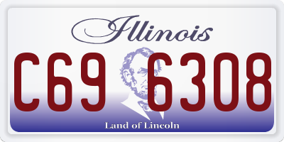 IL license plate C696308