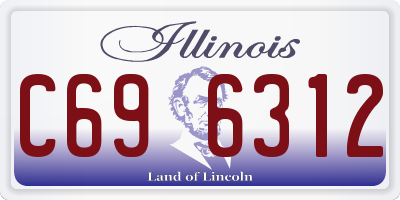 IL license plate C696312