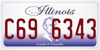 IL license plate C696343