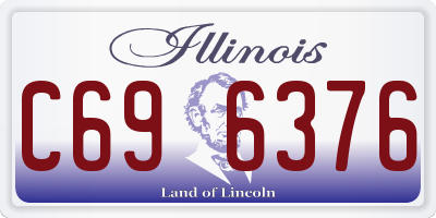 IL license plate C696376