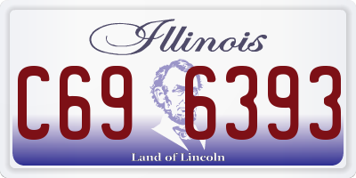 IL license plate C696393