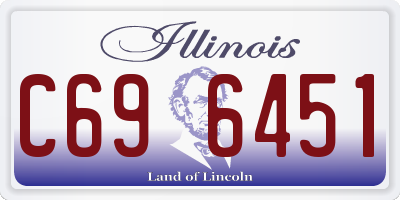 IL license plate C696451