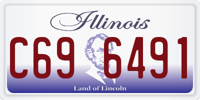 IL license plate C696491