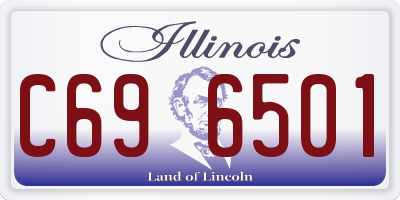 IL license plate C696501