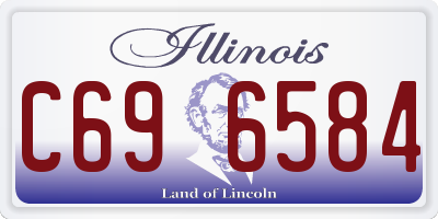 IL license plate C696584