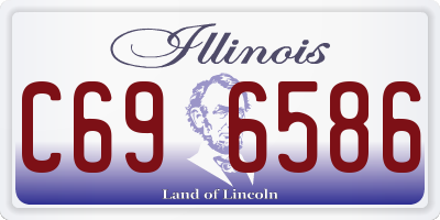 IL license plate C696586