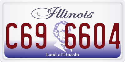 IL license plate C696604