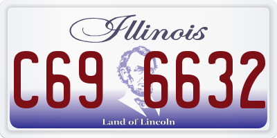 IL license plate C696632