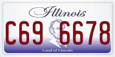 IL license plate C696678