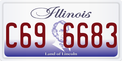 IL license plate C696683