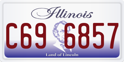 IL license plate C696857