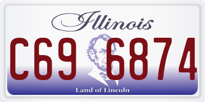 IL license plate C696874