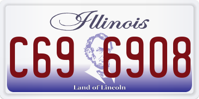 IL license plate C696908