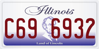 IL license plate C696932