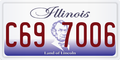 IL license plate C697006