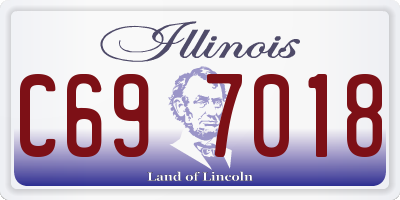 IL license plate C697018