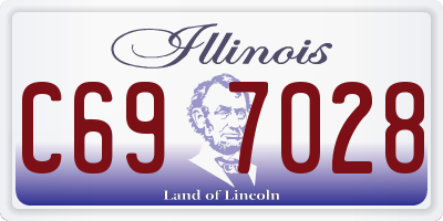 IL license plate C697028