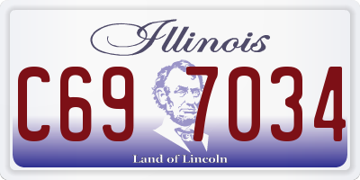 IL license plate C697034