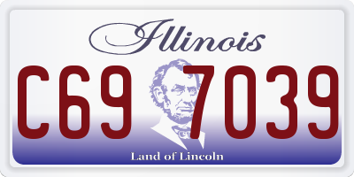 IL license plate C697039