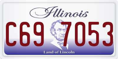IL license plate C697053