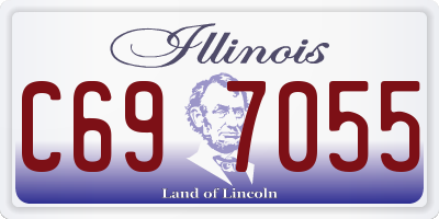 IL license plate C697055