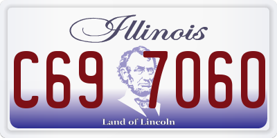 IL license plate C697060