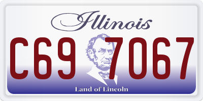 IL license plate C697067