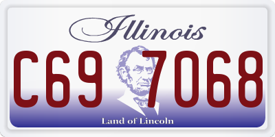 IL license plate C697068