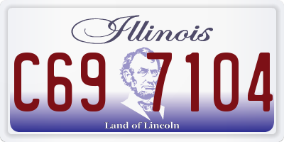 IL license plate C697104