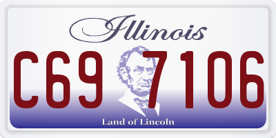 IL license plate C697106