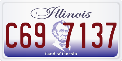 IL license plate C697137
