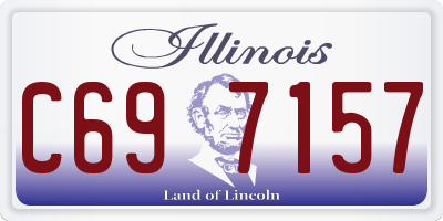 IL license plate C697157