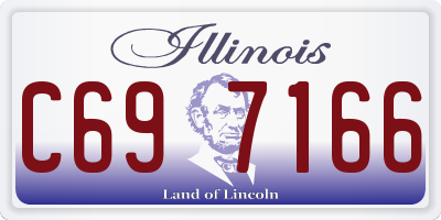 IL license plate C697166