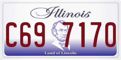 IL license plate C697170