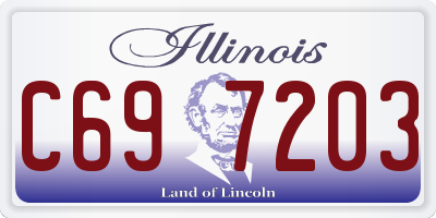 IL license plate C697203