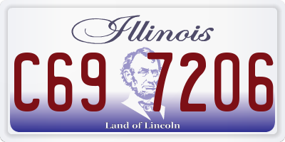 IL license plate C697206