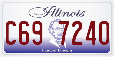 IL license plate C697240