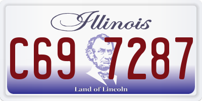 IL license plate C697287