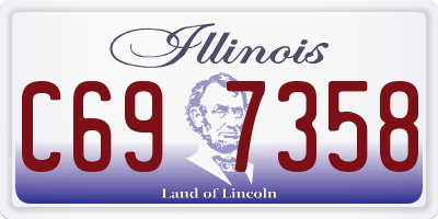 IL license plate C697358