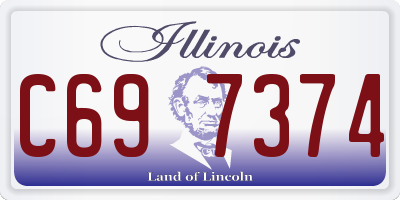 IL license plate C697374