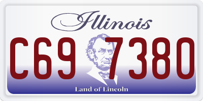 IL license plate C697380