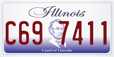 IL license plate C697411