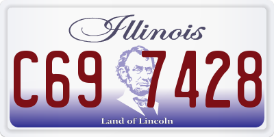 IL license plate C697428