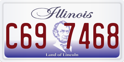 IL license plate C697468
