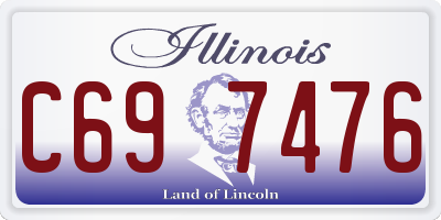 IL license plate C697476