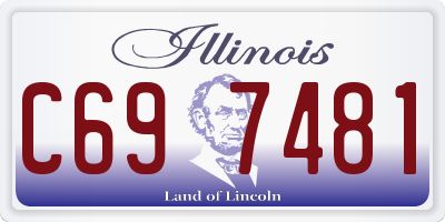 IL license plate C697481