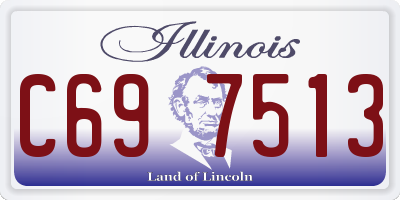 IL license plate C697513