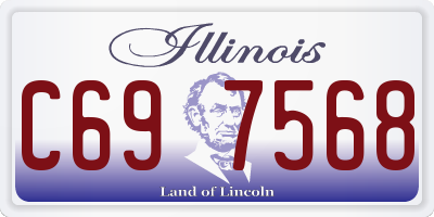 IL license plate C697568