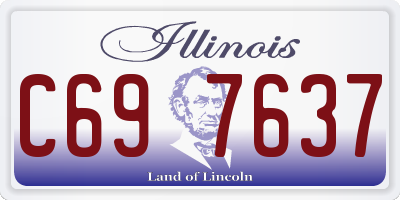 IL license plate C697637