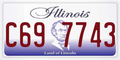 IL license plate C697743
